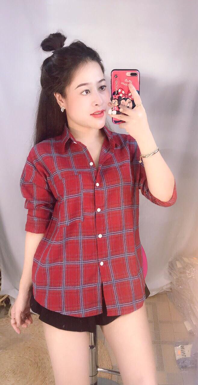 [HCM]áo sơ mi nữ mẫu mới IMY STORE  TX135