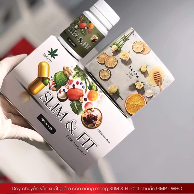 Liệu trình Giảm cân Nâng cơ mông SLIM & FIT (9 hãng Công ty) 30 viên