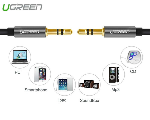Cáp Audio Ugreen 1m màu đen - Ugreen 10733