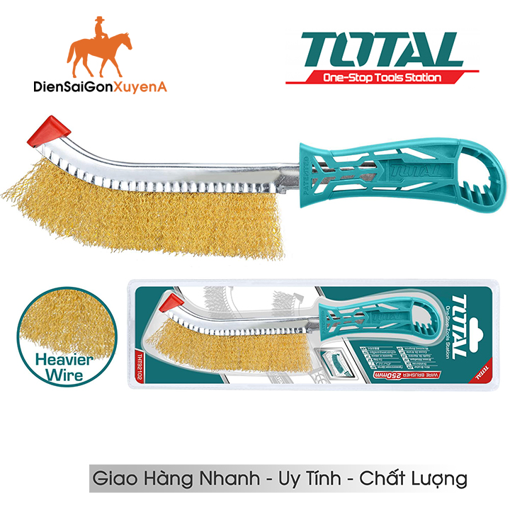 Total bàn chải thép đồng 250mm total tht92102 - điện sài gòn xuyên á