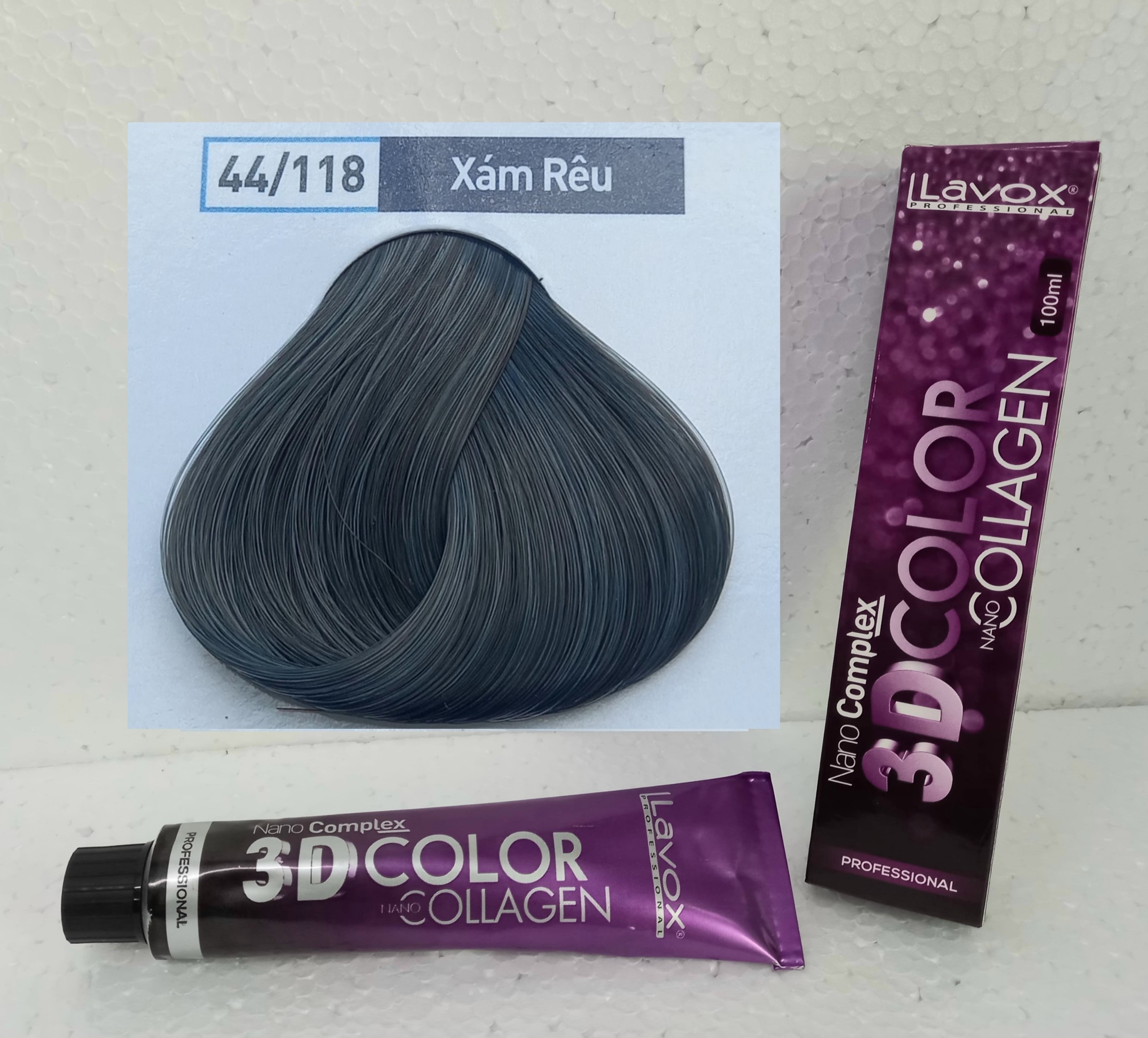 Nhuộm tóc lavox MÀU HOT TREND ( TẶNG KÈM OXY TRỢ NHUỘM) nhuộm lavox tím color trend Collagen 3D