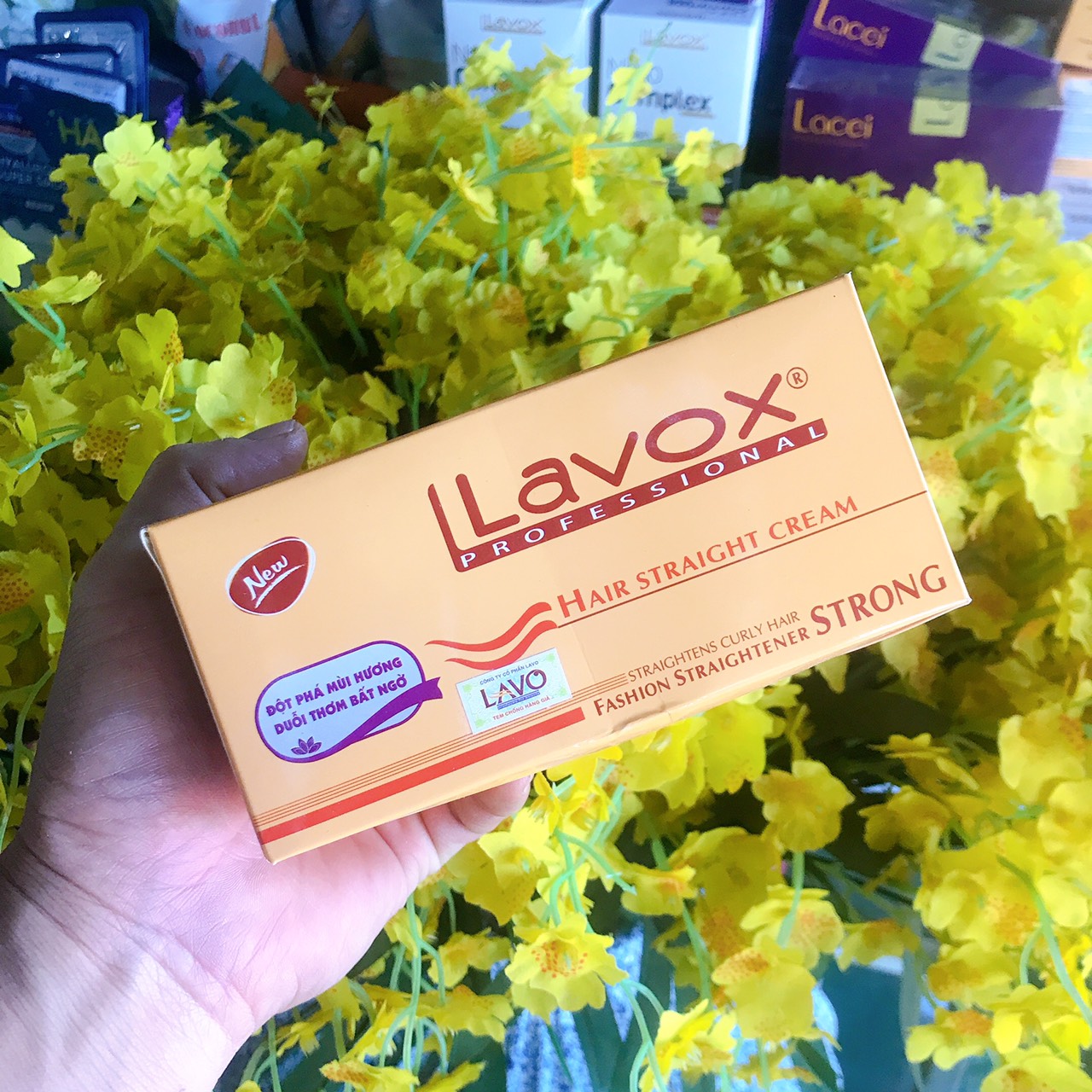 Thuốc duỗi tóc Lavox, Lacei, Collagen nhiều size (500ml x2)