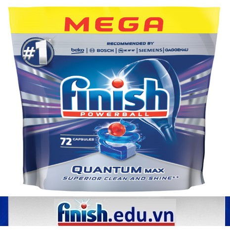 Viên rửa bát finish quantum max 72 viên - HANOIMART
