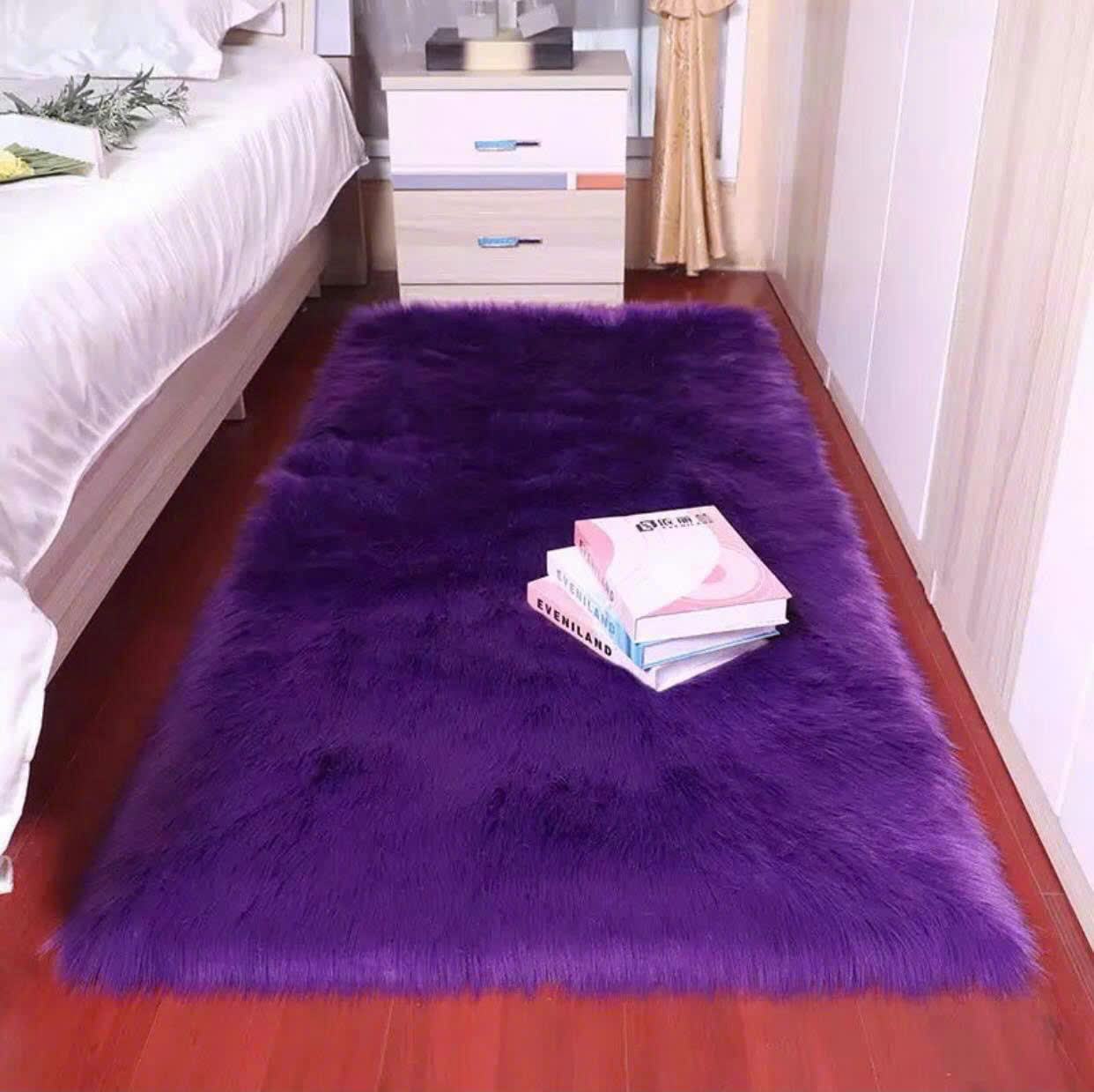 [HCM]Thảm lông trải bàn trang điểm lông dài đẹp