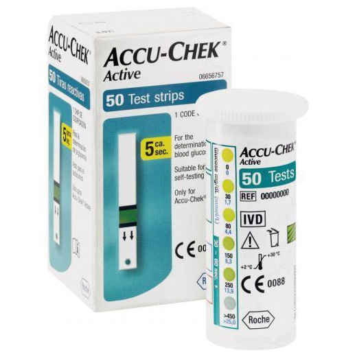 Que Thử Đường Huyết Accu Check Active Hộp 50 Que