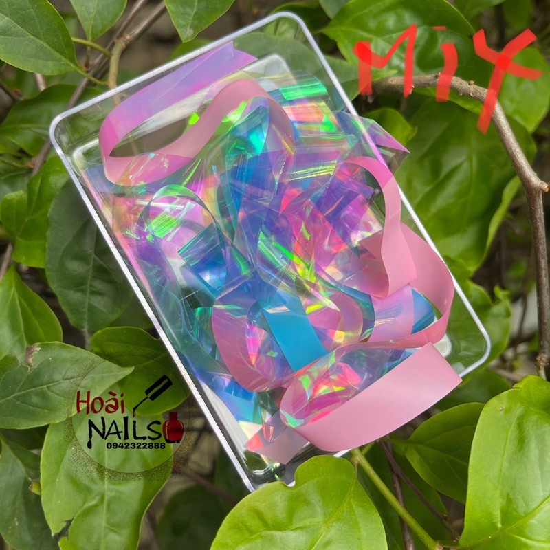 set sequin mix màu phụ kiện nail