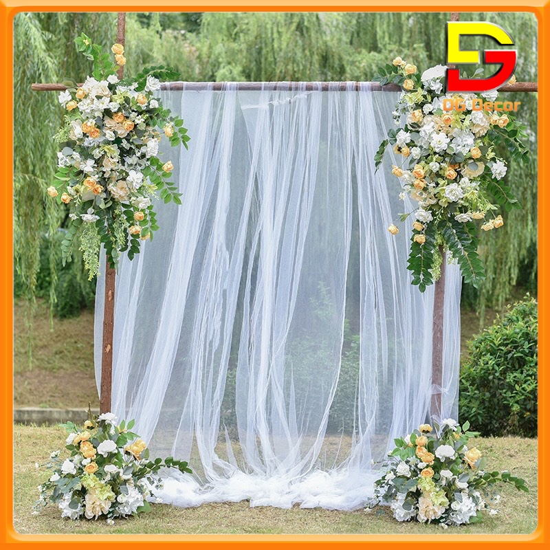 Set 3 tấm rèm voan nhúng rèm trang trí sinh nhật đã may viền gấp nhiều kích thước dc-136