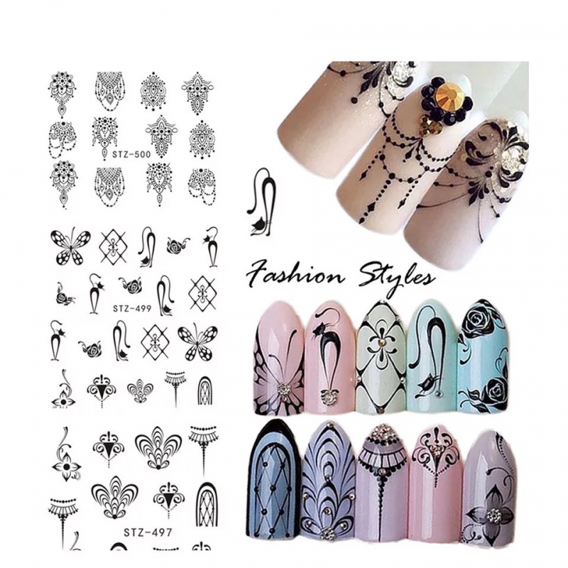 SET 10 MIẾNG DECAL DÁN MÓNG NAIL 0733