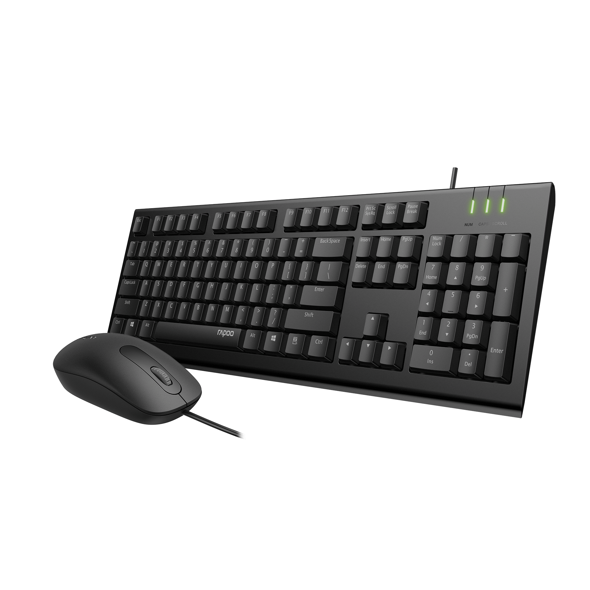 Bộ Bàn Phím Chuột Có Dây Rapoo X120 Pro