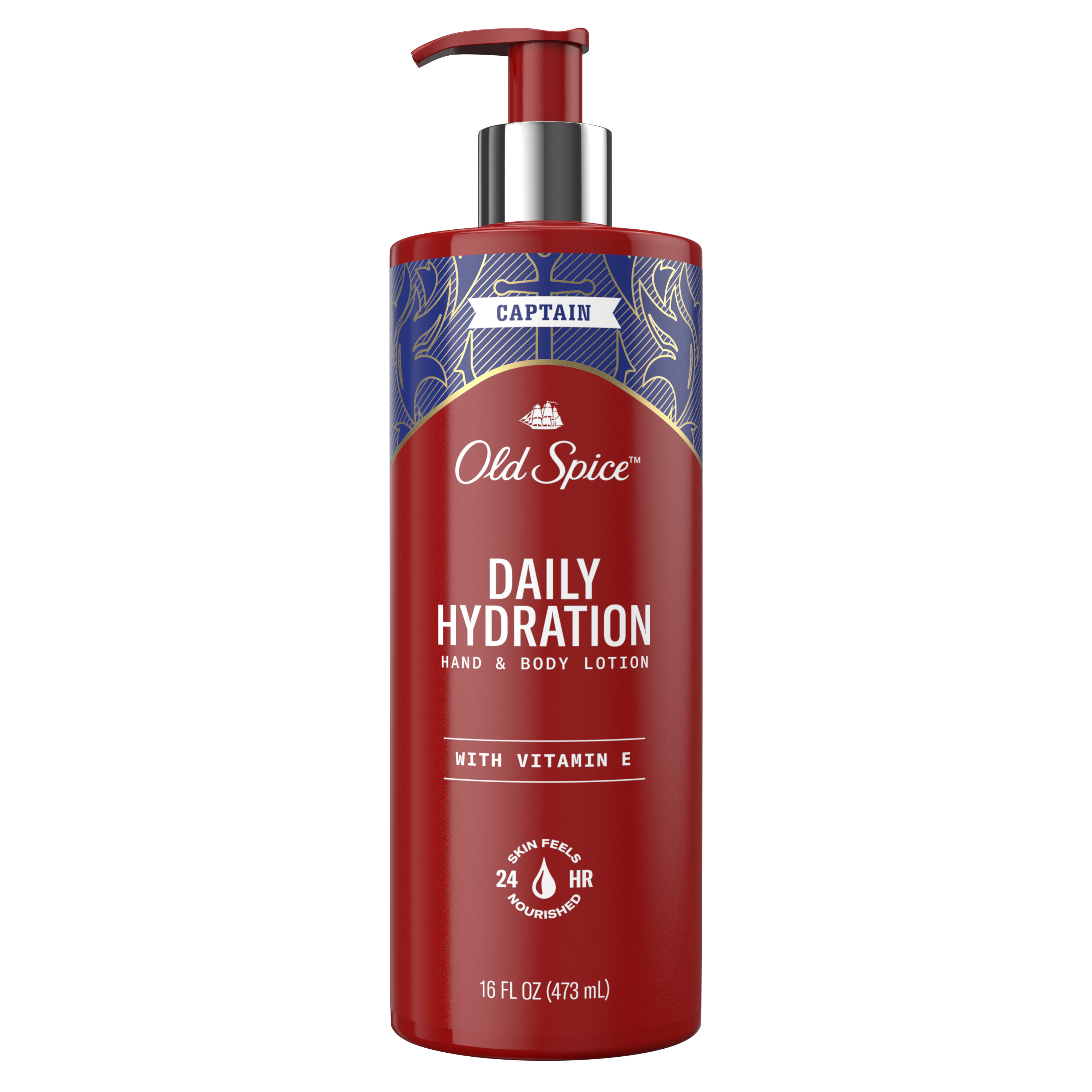 Dưỡng thể nam cho body & tay chứa vitamin E Old Spice Daily Hydration Hand & Body Lotion With Vitamin E 473ml
