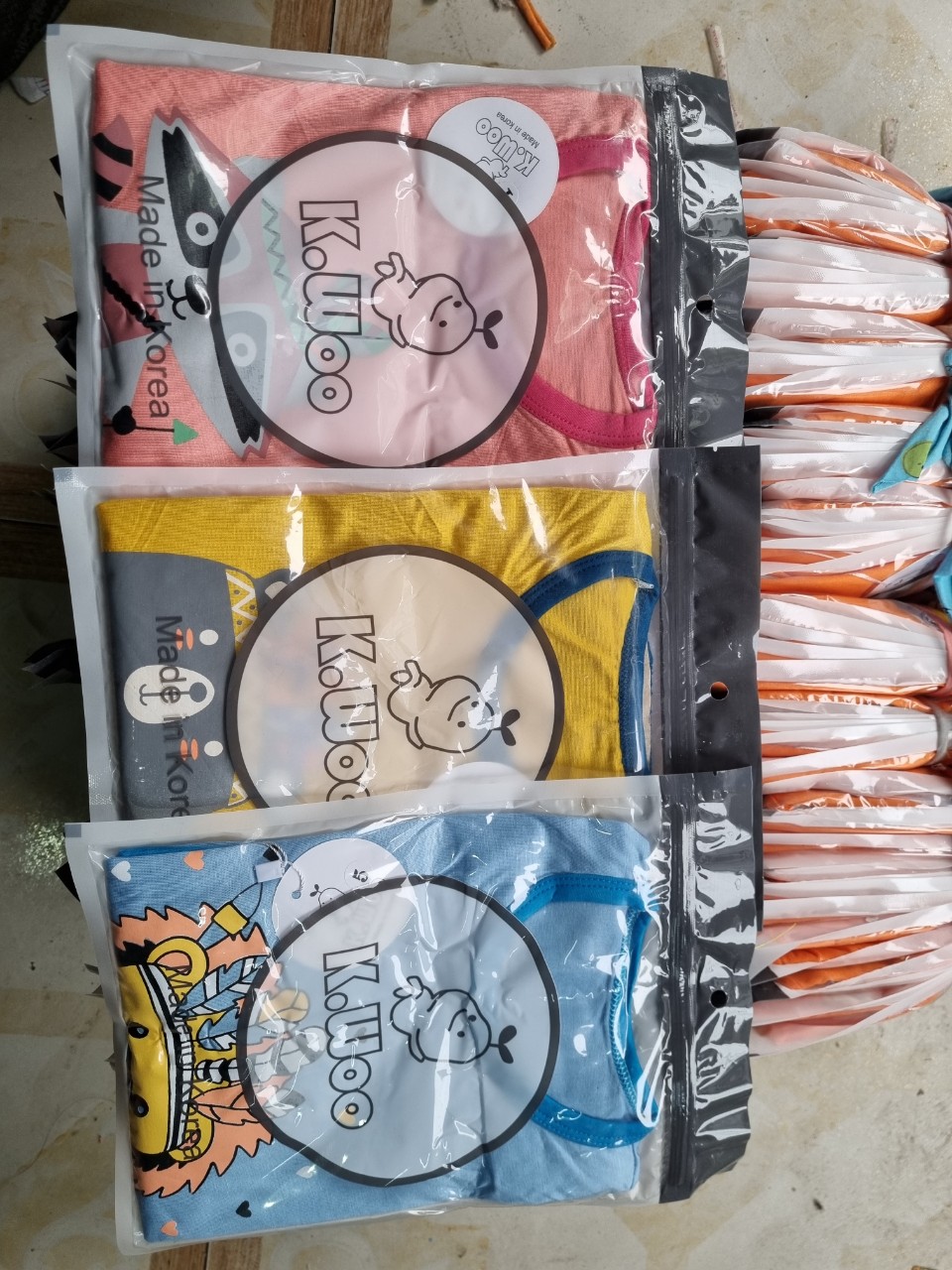 Bộ cộc tay thun lạnh Kwoo thổ dân cho bé
