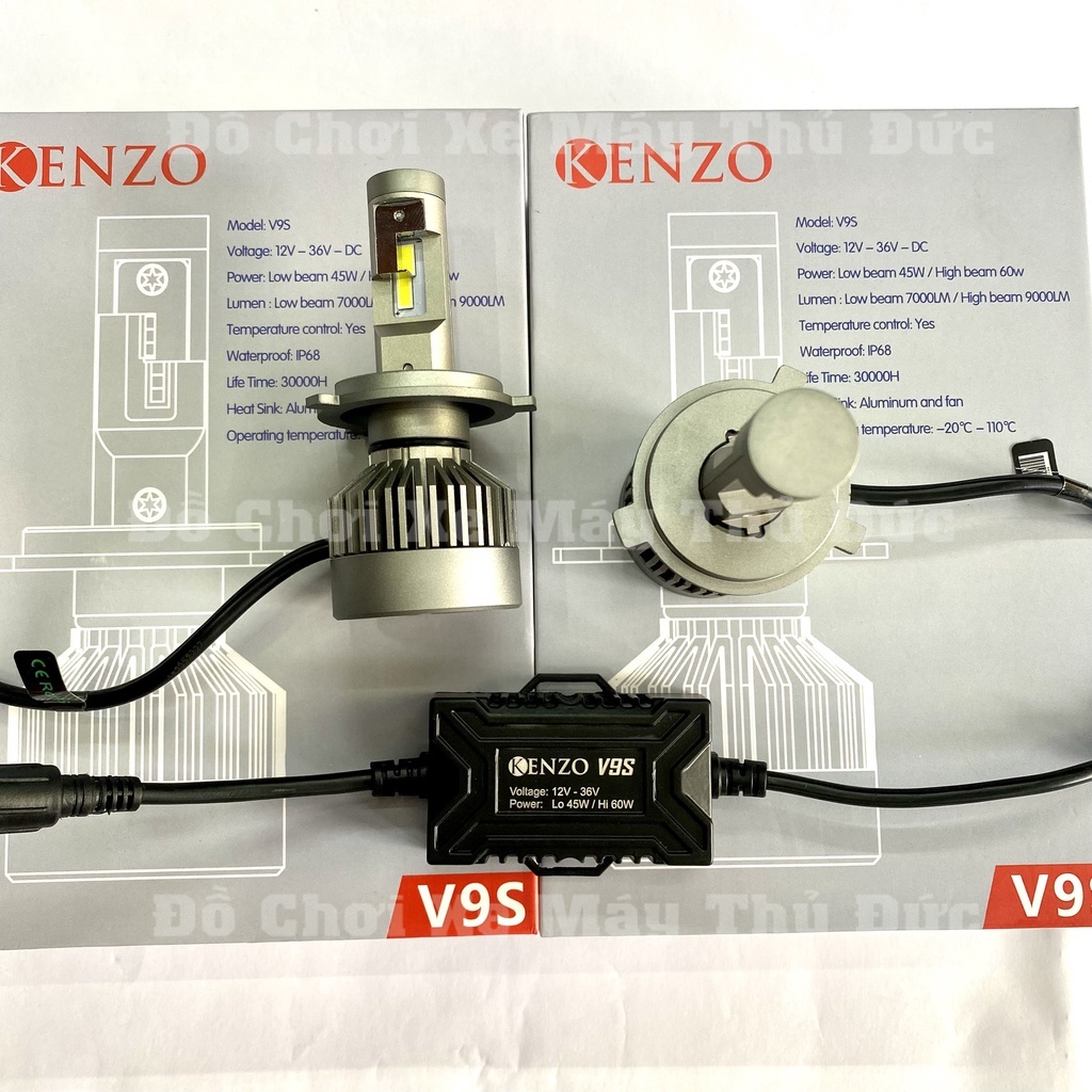 Kenzo V9s Đèn Pha LED Chính Hãng Siêu Sáng
