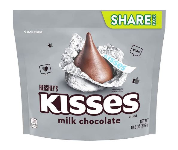 socola hershey s kisses milk chocolate 283g. date 07 2024 1