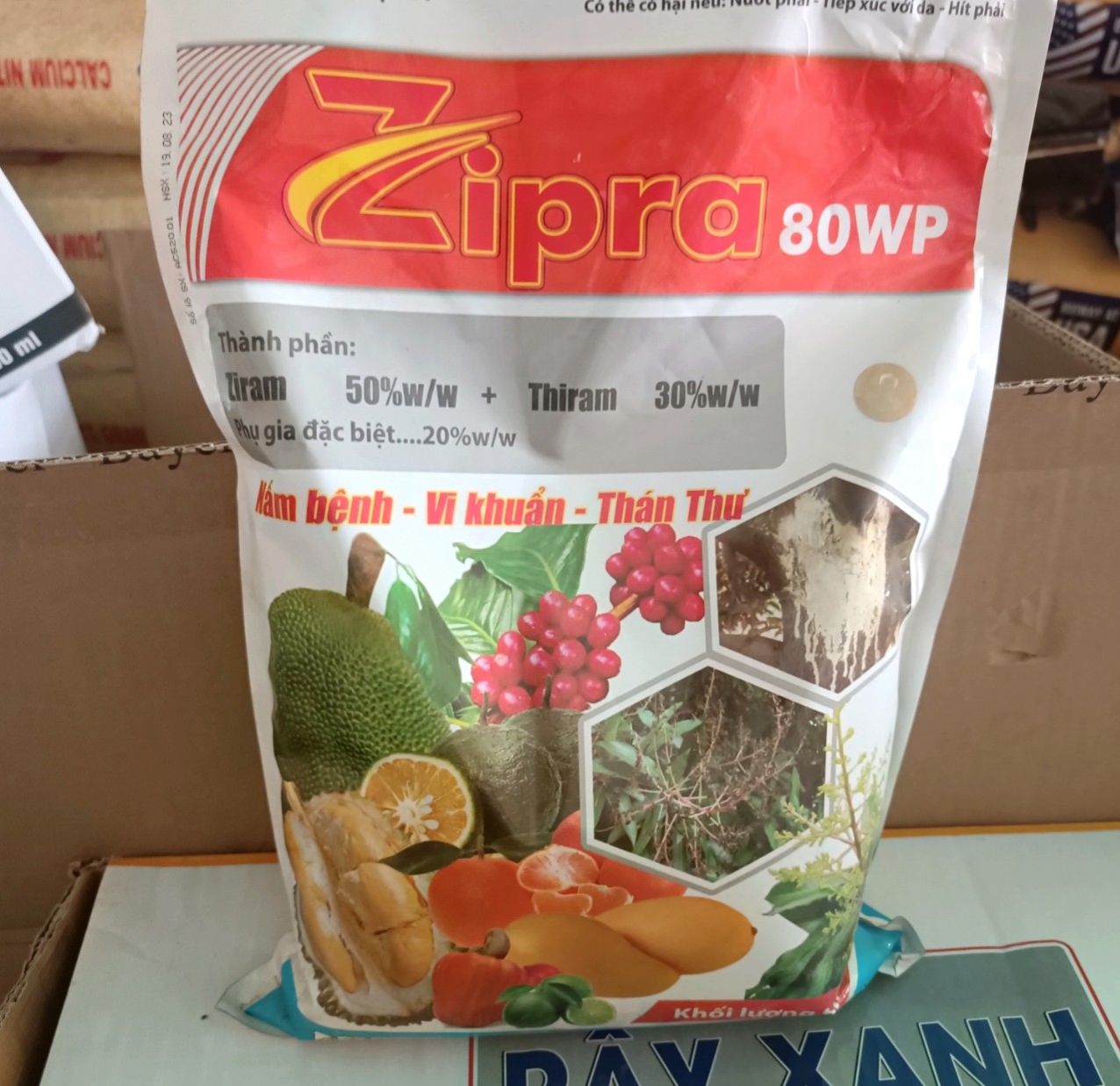 Thuốc trừ bệnh zipra 80wp gói 1kg