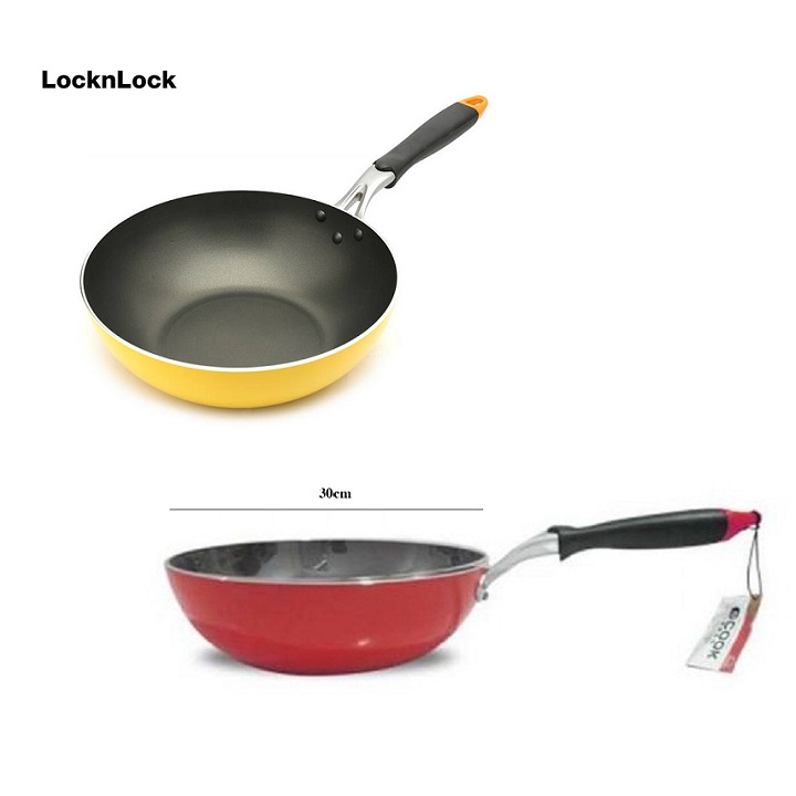chảo lòng sâu lock&lock 30cm - chảo lòng sâu lock&lock