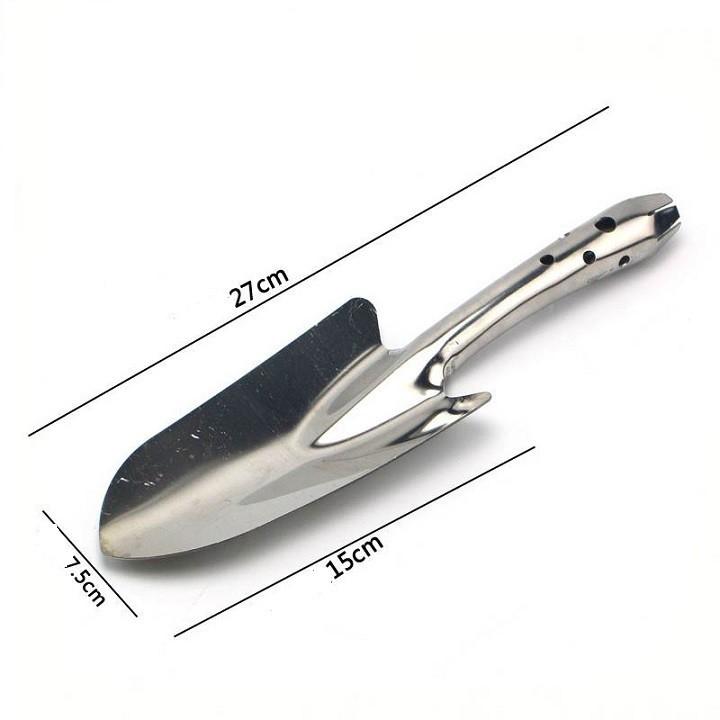 Xẻng làm vườn mini cao cấp chất liệu inox