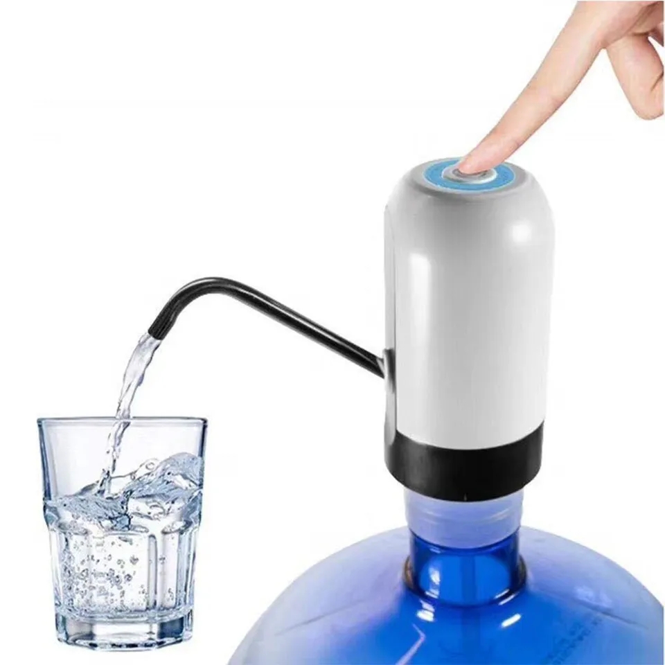 Bộ hỗ trợ bơm rót nươc tự động xài pin sạc -  Vòi bơm nước tự động Bình bơm rót nước tự động-  dụng cụ lấy nước