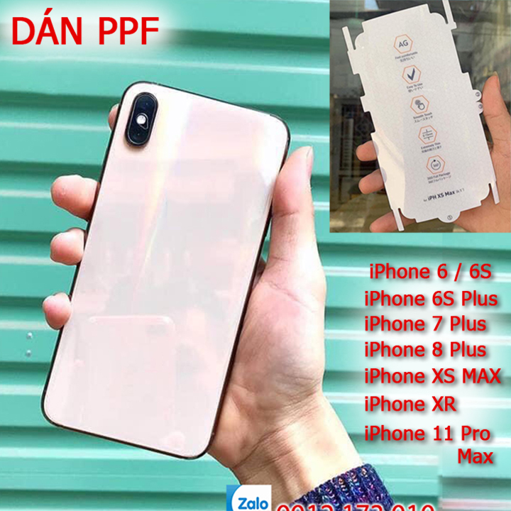 [PPF CHỐNG VÂN] Dán PPF chống vỡ iPhone - CHỐNG VỠ - CHỐNG VÂN cho điện thoại - Dán PPF iPhone 6, 6S Plus, 7 Plus, 8 Plus, XS Max, 11 Pro max - Dễ dán