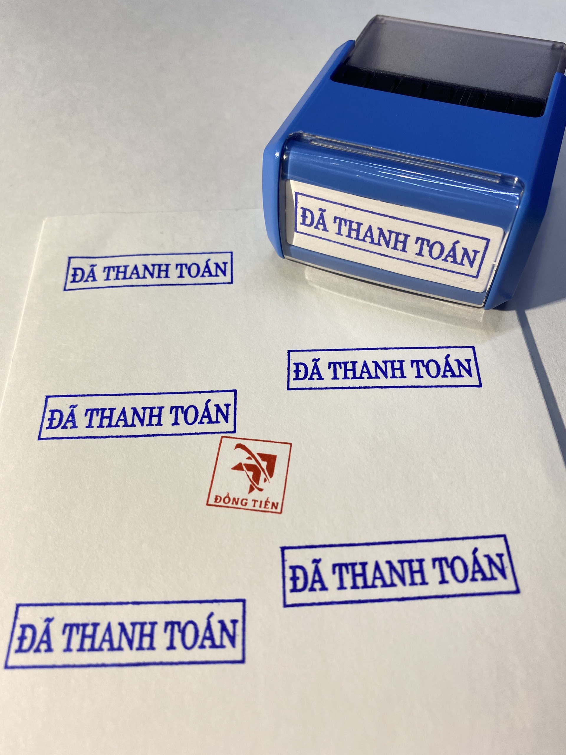 [HCM]Con dấu ĐÃ THANH TOÁN in sẵn 14x38mm