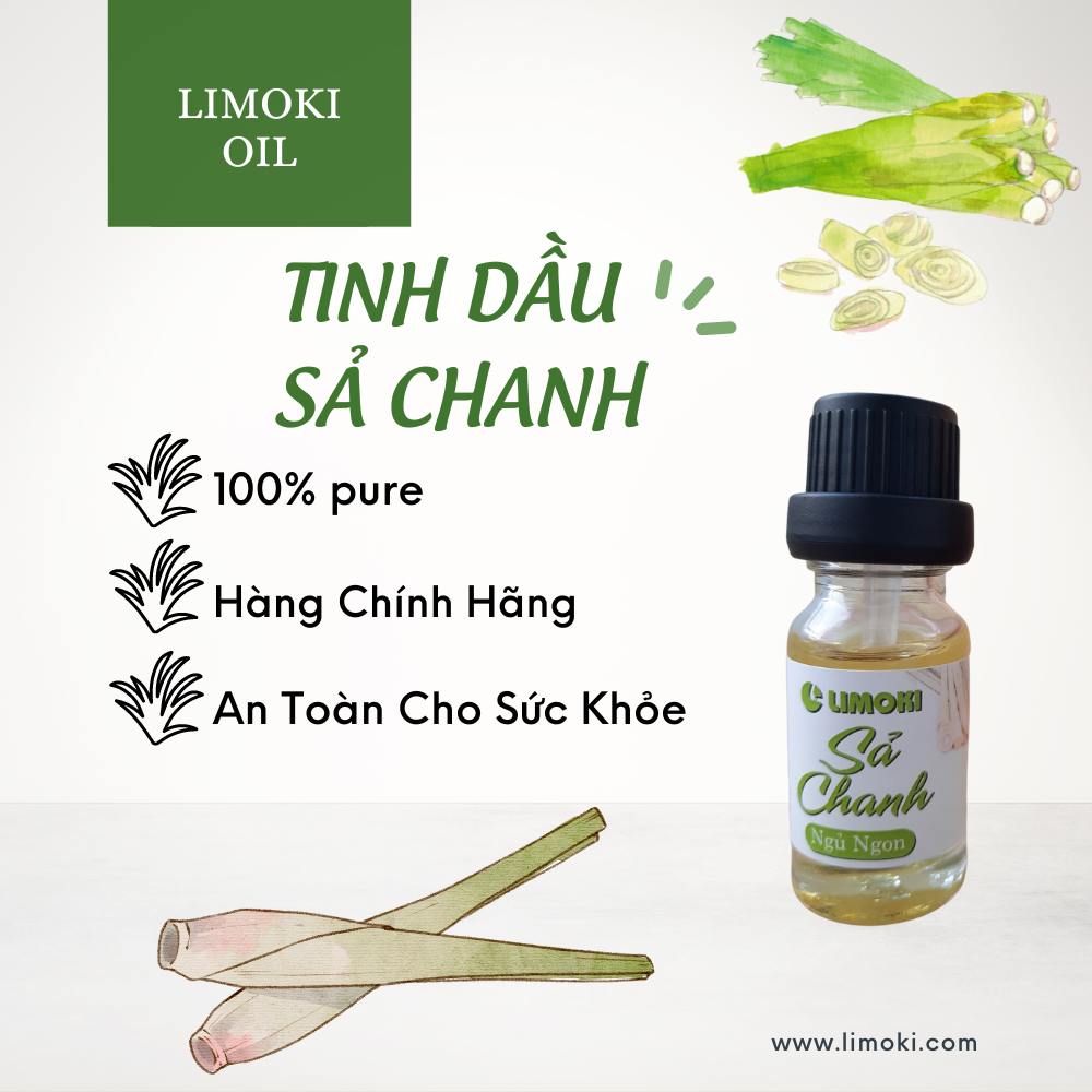 [ĐÃ KIỂM ĐỊNH] Tinh dầu sả chanh Lemongrass 10ml