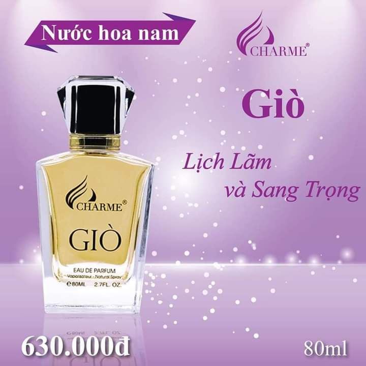 NƯỚC HOA GIO 80ML - MẪU CŨ DÀNH CHO NAM