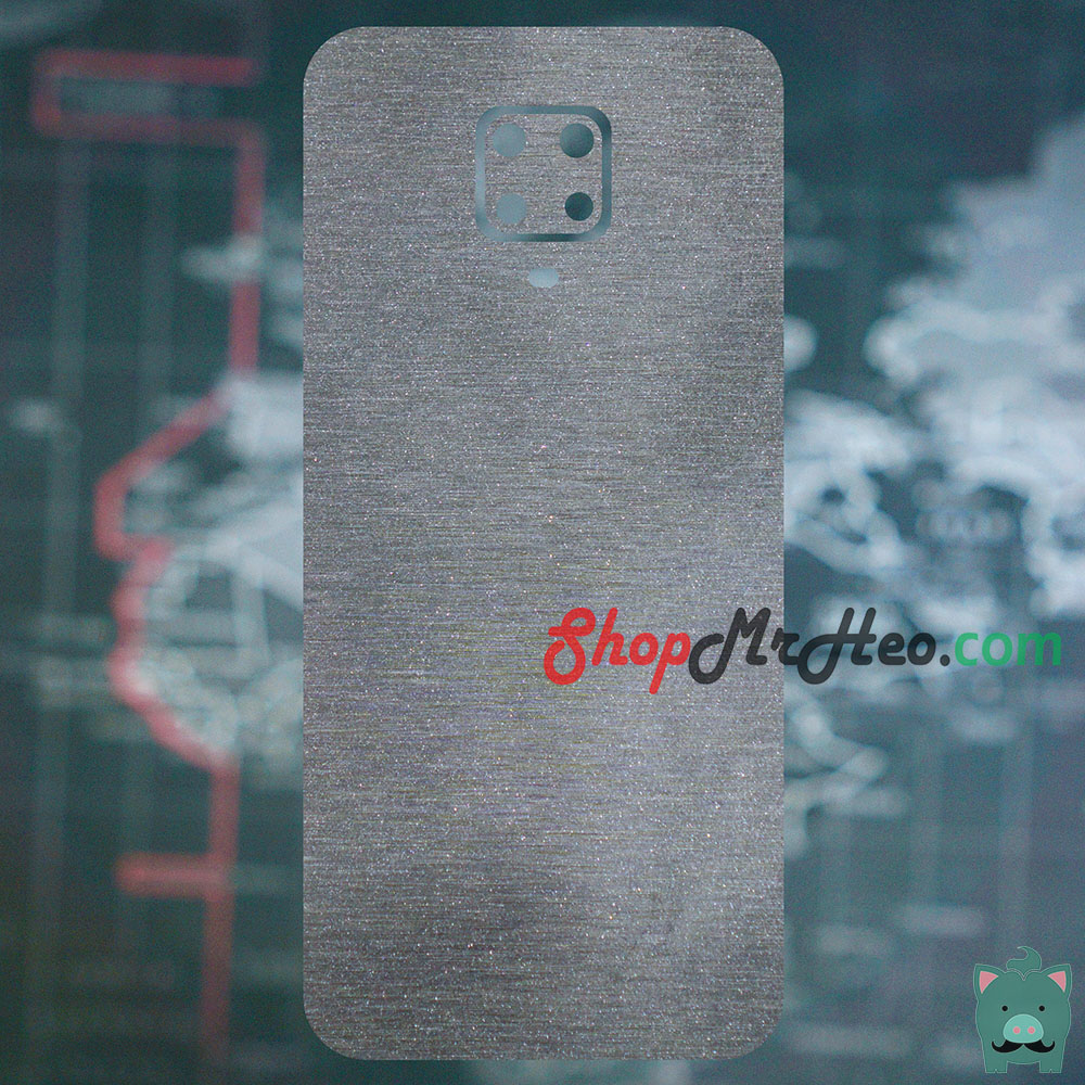[HCM]Skin Dán Mặt Sau Lưng Vân Nhôm Xiaomi Redmi Note 9 - Note 9s