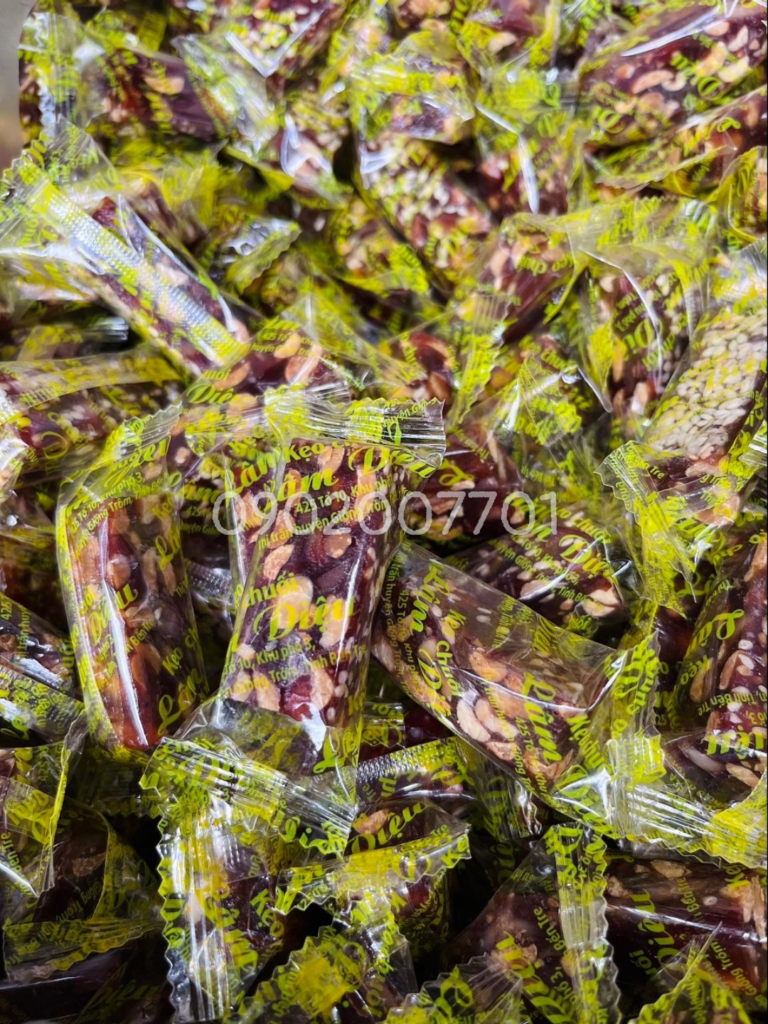 Kẹo chuối đậu Lâm Diệu dẻo ngon - Đặc sản Bến tre -bánh kẹo ăn vặt - Đồ ăn vặt - mứt tết