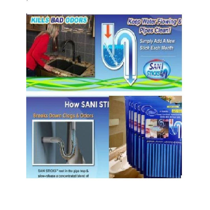 Que thông cống thông tắc bồn rửa bát (12 que)