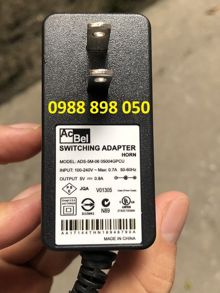 Cục nguồn máy chấm công 5v 0.8a loại tốt