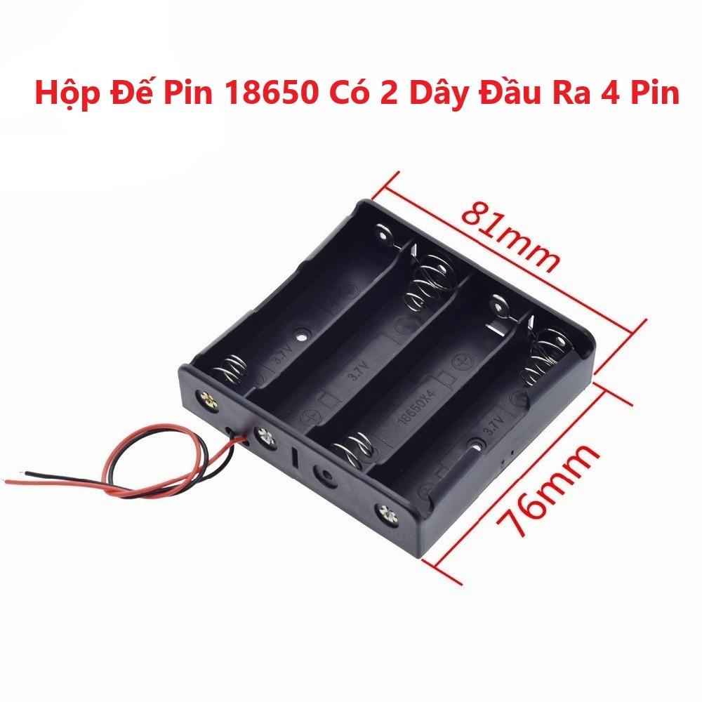 Hộp Đế Pin Ultrafire 18650 có dây (Đủ các loại)
