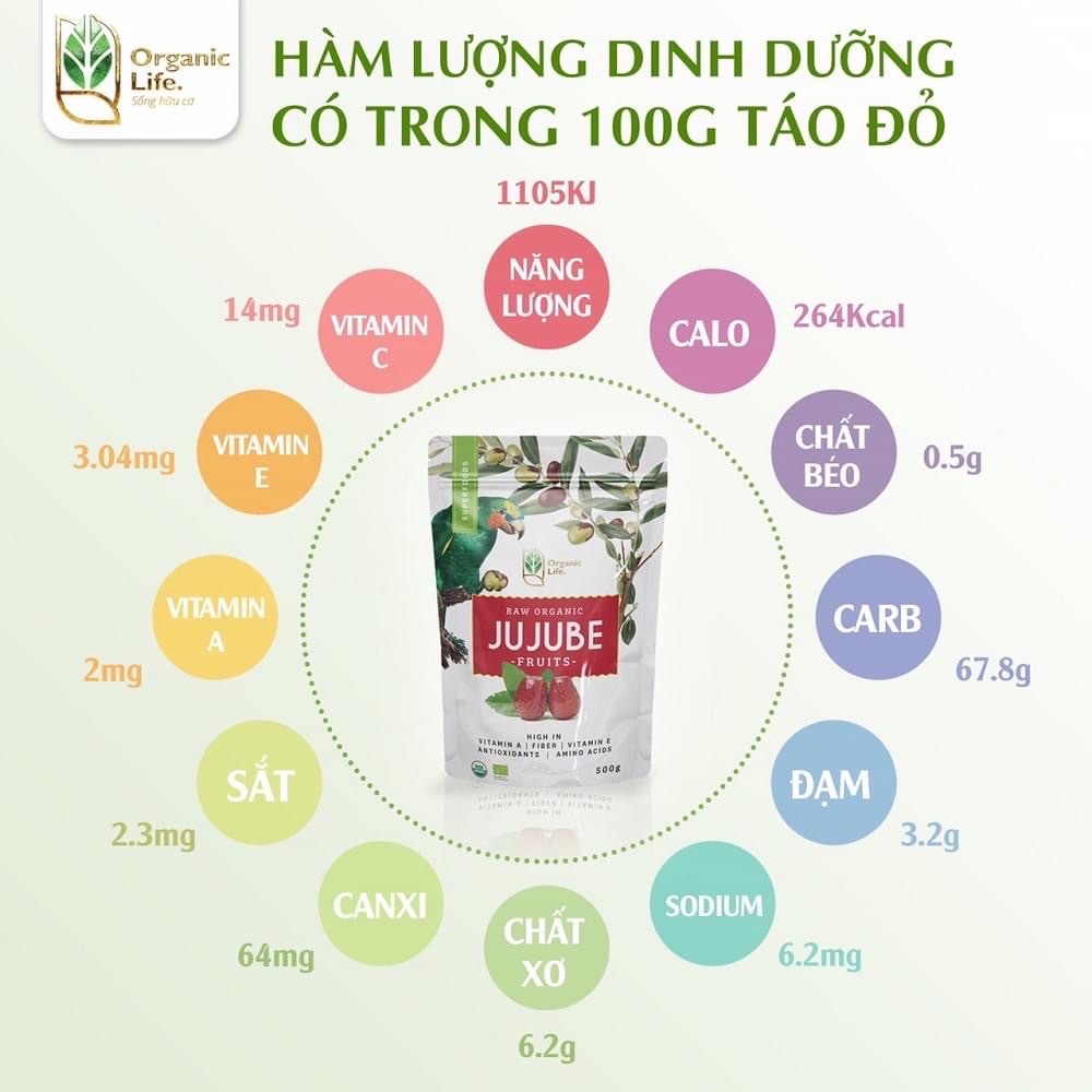 Organic Life Dried Jujube 500g