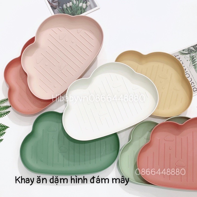 [HCM]Khay Đựng Đồ Ăn Dặm Hình Đám Mây