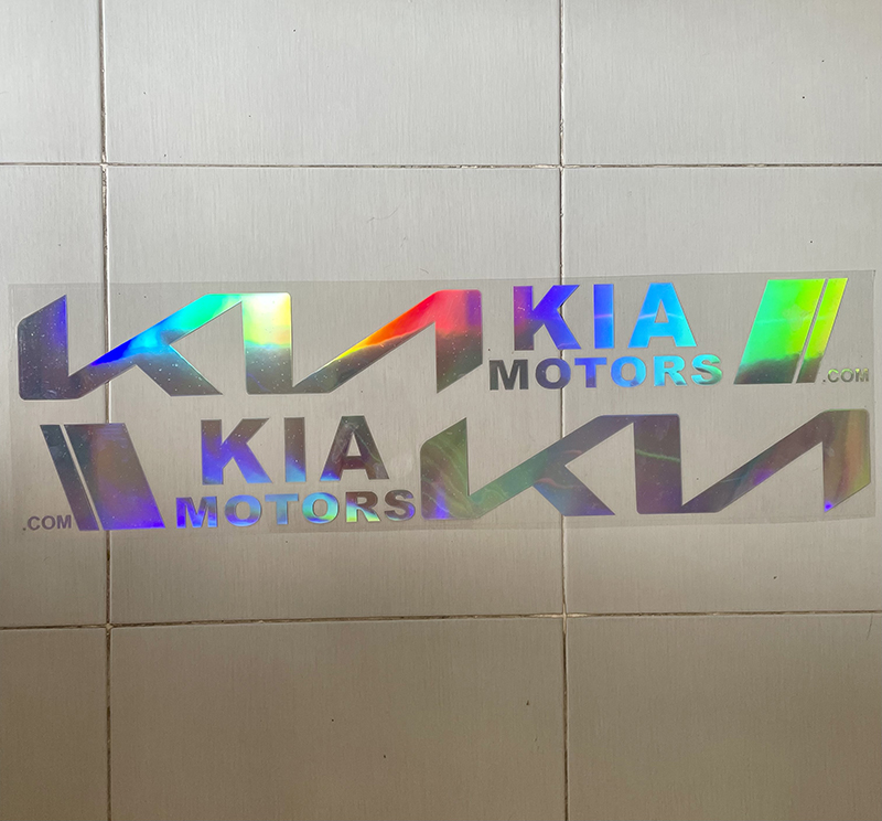 [HCM]Bộ 2 Tem dán cửa xe ô tô KIA