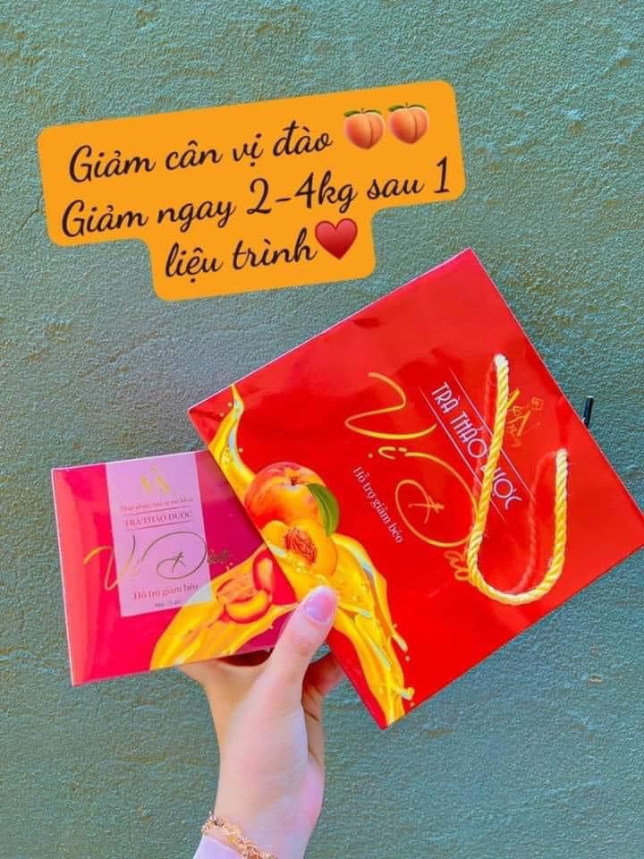 🍑 Trà Thảo Dược Vị Đào - Hỗ Trợ Giảm Béo🍑