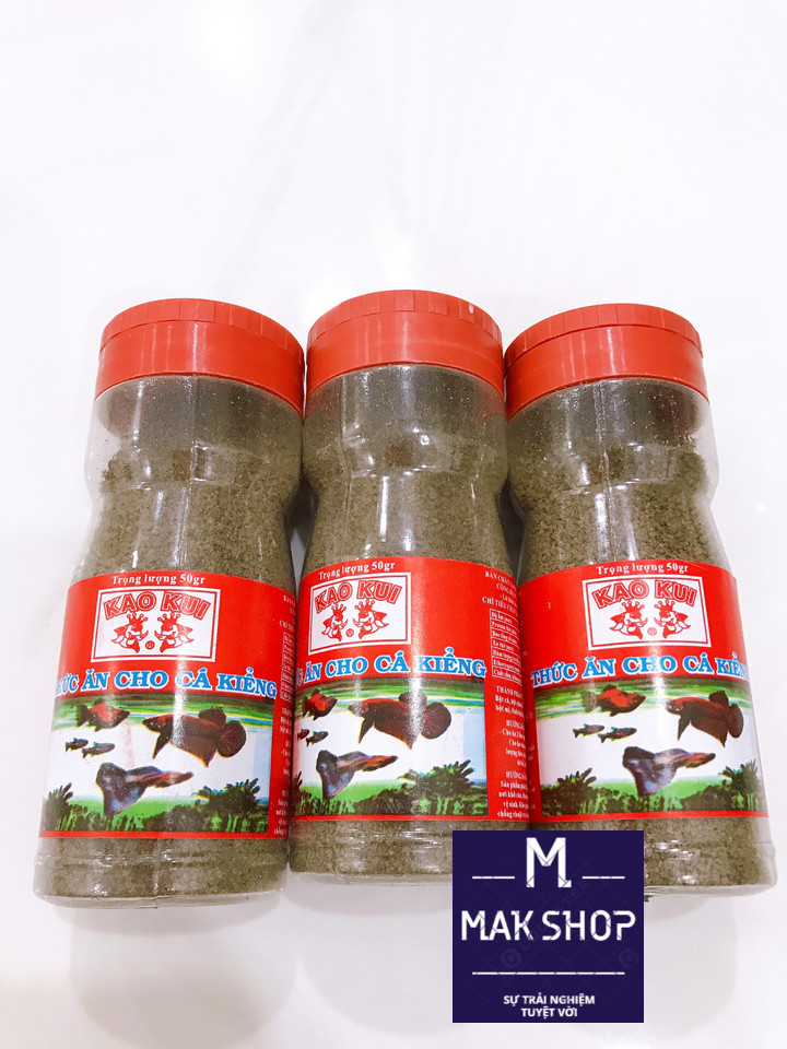 Thức Ăn Kaokui 50g Cho Cá cá con, cá 7 màu, cá beta, các loại cá thủy sinh, Nhuyễn, Chuyên Dụng