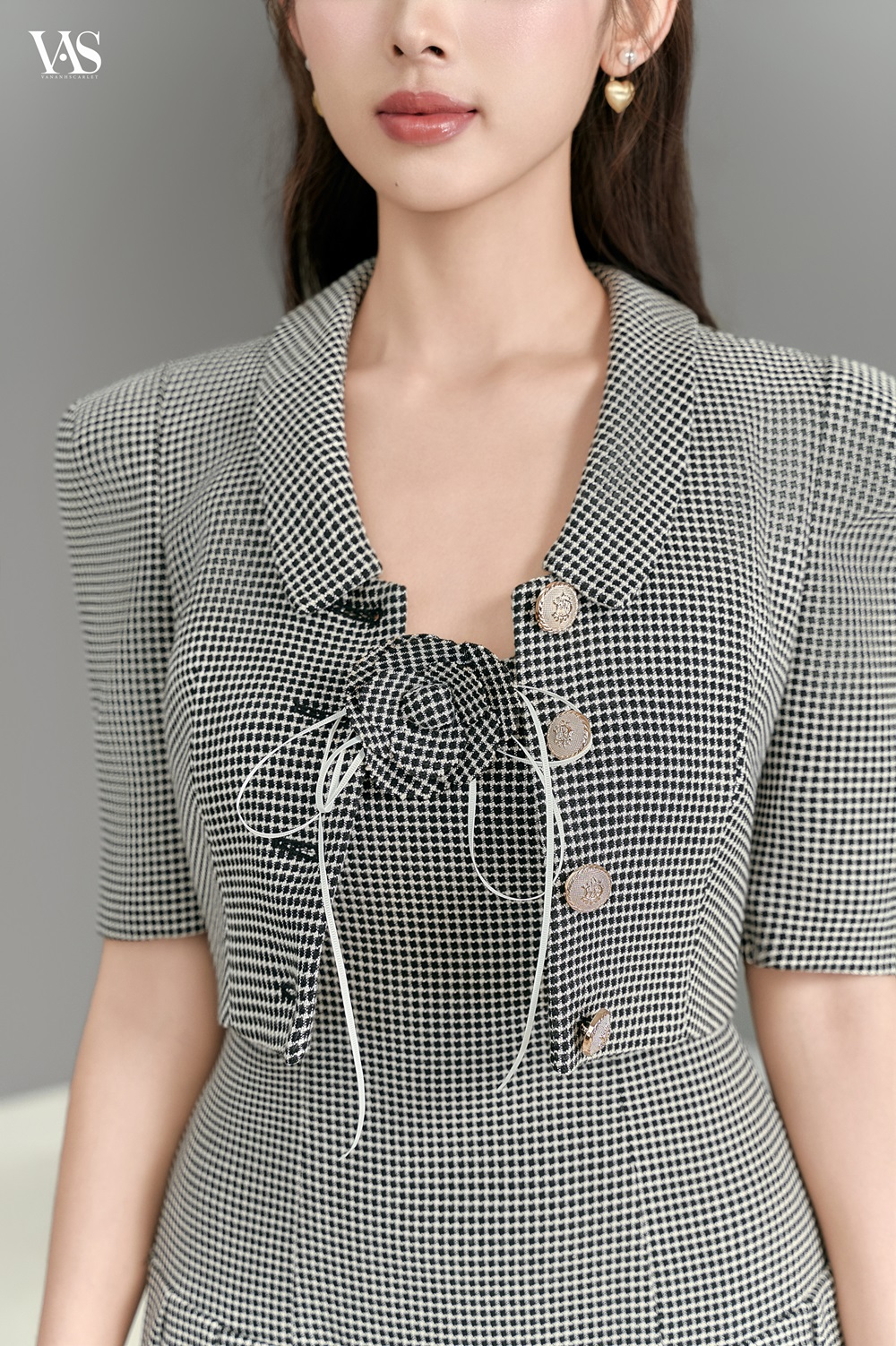 Set tweed nữ VANANHSCARLET 2 chi tiết S101F23