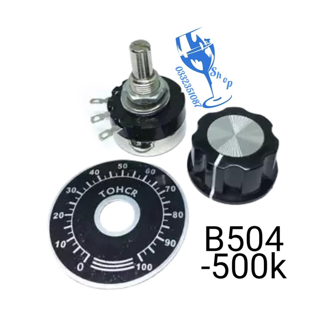 Chiết áp tocos 500k rv24yn 20s b504, chiết áp chỉnh nhiệt nồi phở