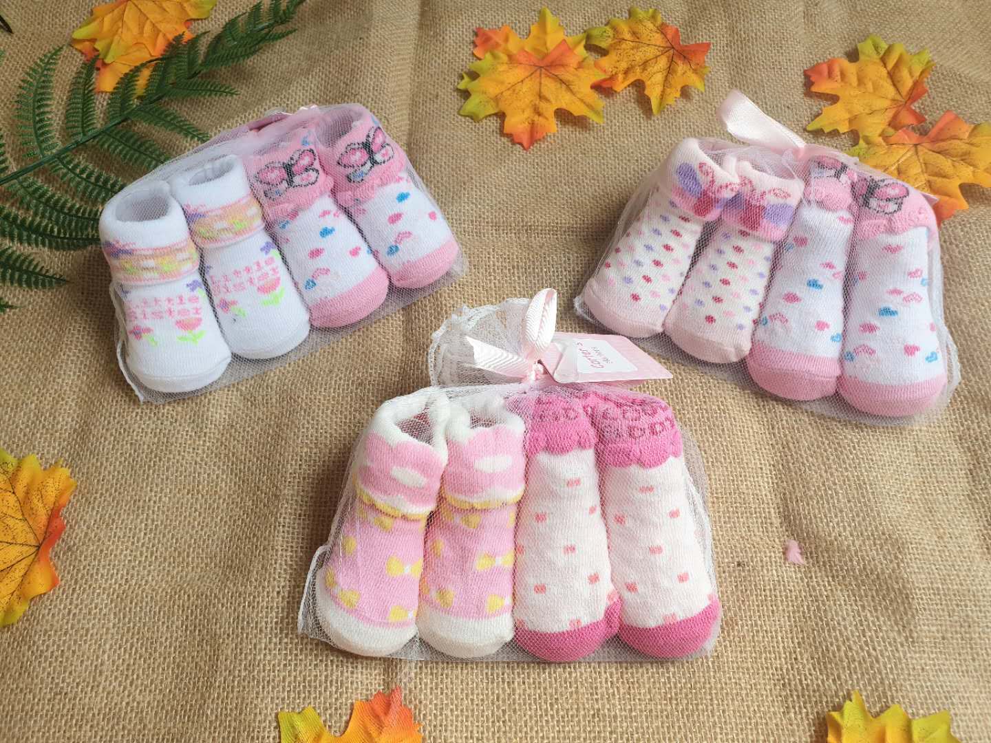 Set 2 đôi Tất sơ sinh/ Vớ sơ sinh Carter Cao cấp