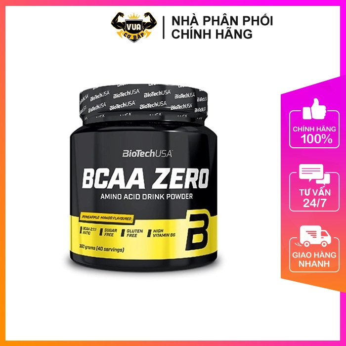[HCM]Tăng Sức Bền BCAA ZERO BiotechUSA Hộp 360g