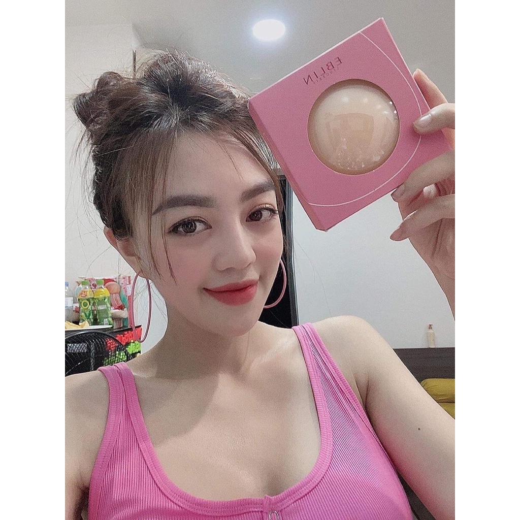 Miếng dán ngực silicon nhiệt tự thân EBLIN dán ti siêu mỏng ôm