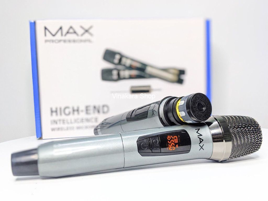 [HCM](Siêu Phẩm Micro Không Dây) Micro Không Dây Micro Karaoke không dây đa năng Max 19 Micro Siêu Hút Âm Siêu Chống Hú Mic Không Dây Đa Năng Cao Cấp Thiết Kế Nhỏ Gọn Hiện Thị Màn Hình LCD Tần Số UHF Mic Không Dây Max 39 BH Toàn Quốc