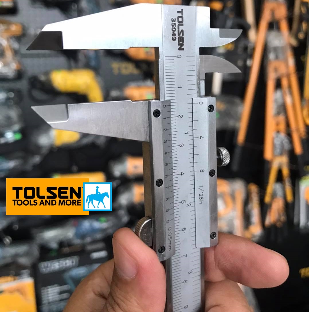 Thước Kẹp 150mm 0.05mm Vernier Caliper TOLSEN 35049