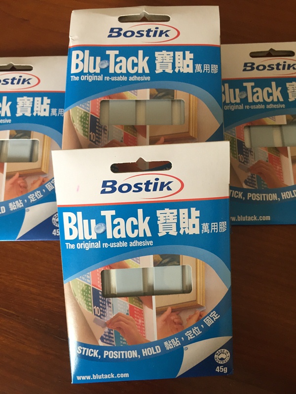 Đất sét dính blutack, Blu tack của Bostik 45 gr