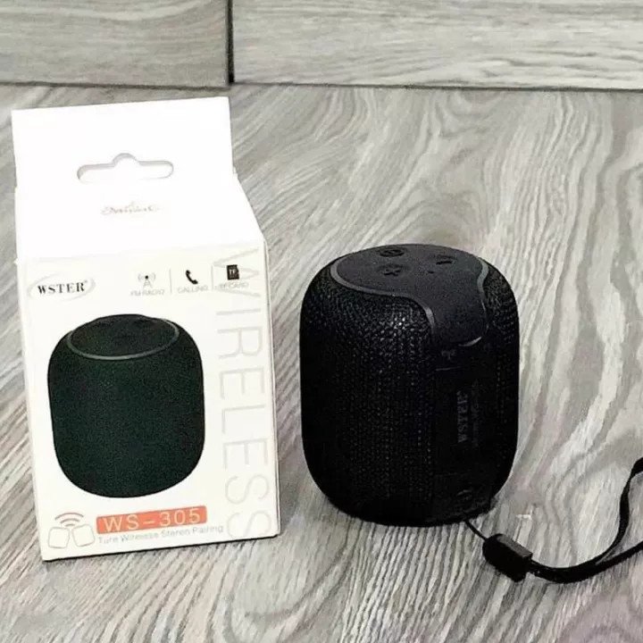 Loa bluetooth đa năng WS305 âm thanh sống động bass ấm, thiết kế cực ấn tượng kèm dây treo cho loa treo balo và cáp sạc , có cổng thẻ nhớ bảo hành 24 tháng