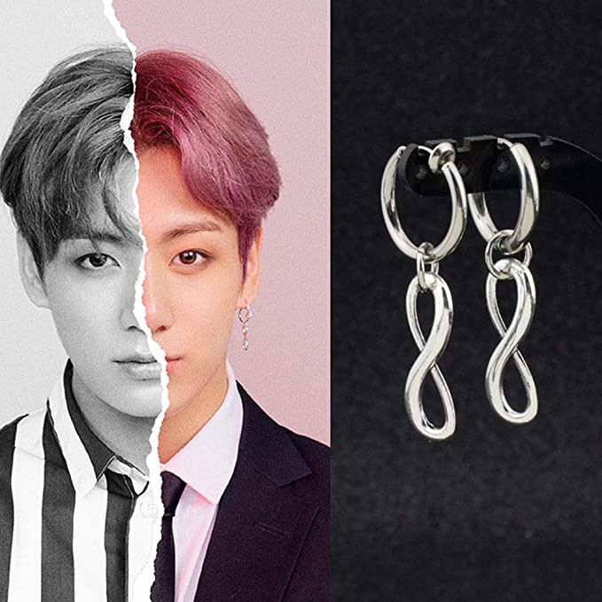 Khuyên tai titan-bông tai bts 1 chiếc kpop bangtan trang sức nam nữ