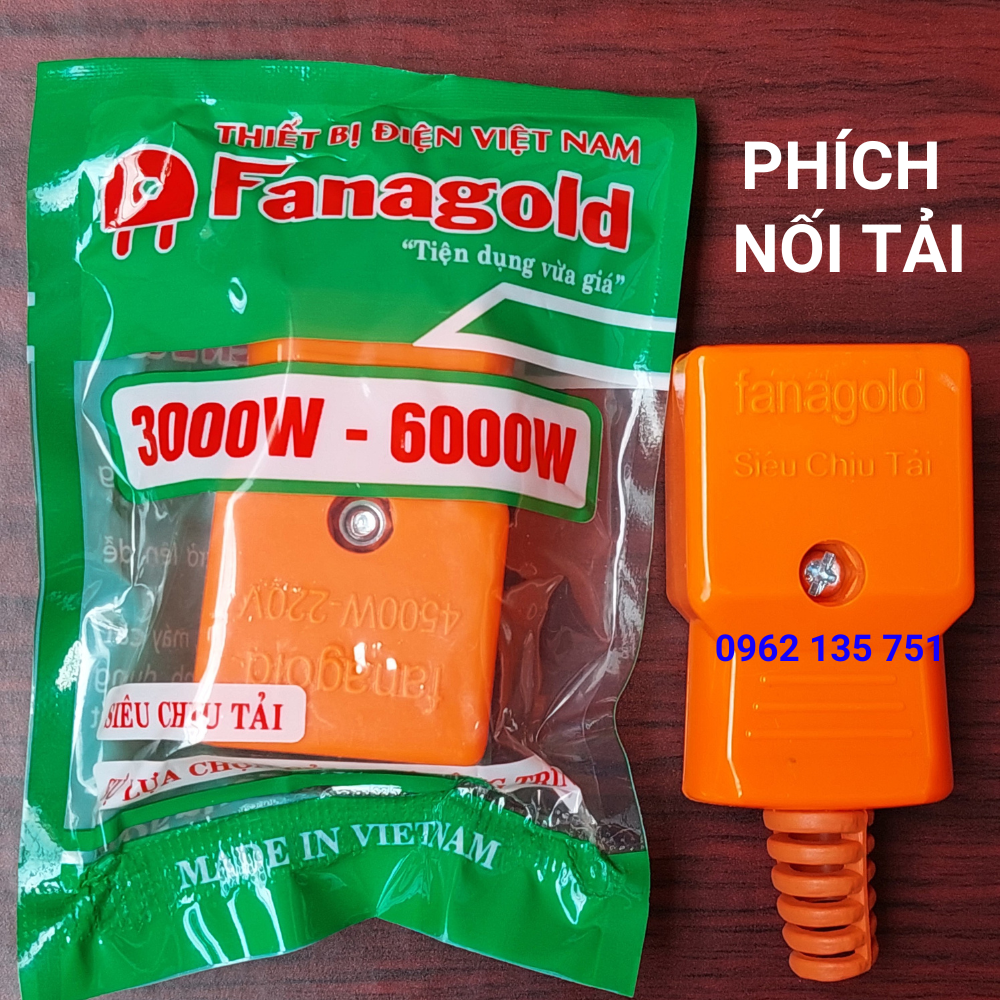 Phích cắm - phích nối chịu tải cao 3000w - 6000w phích cắm công nghiệp