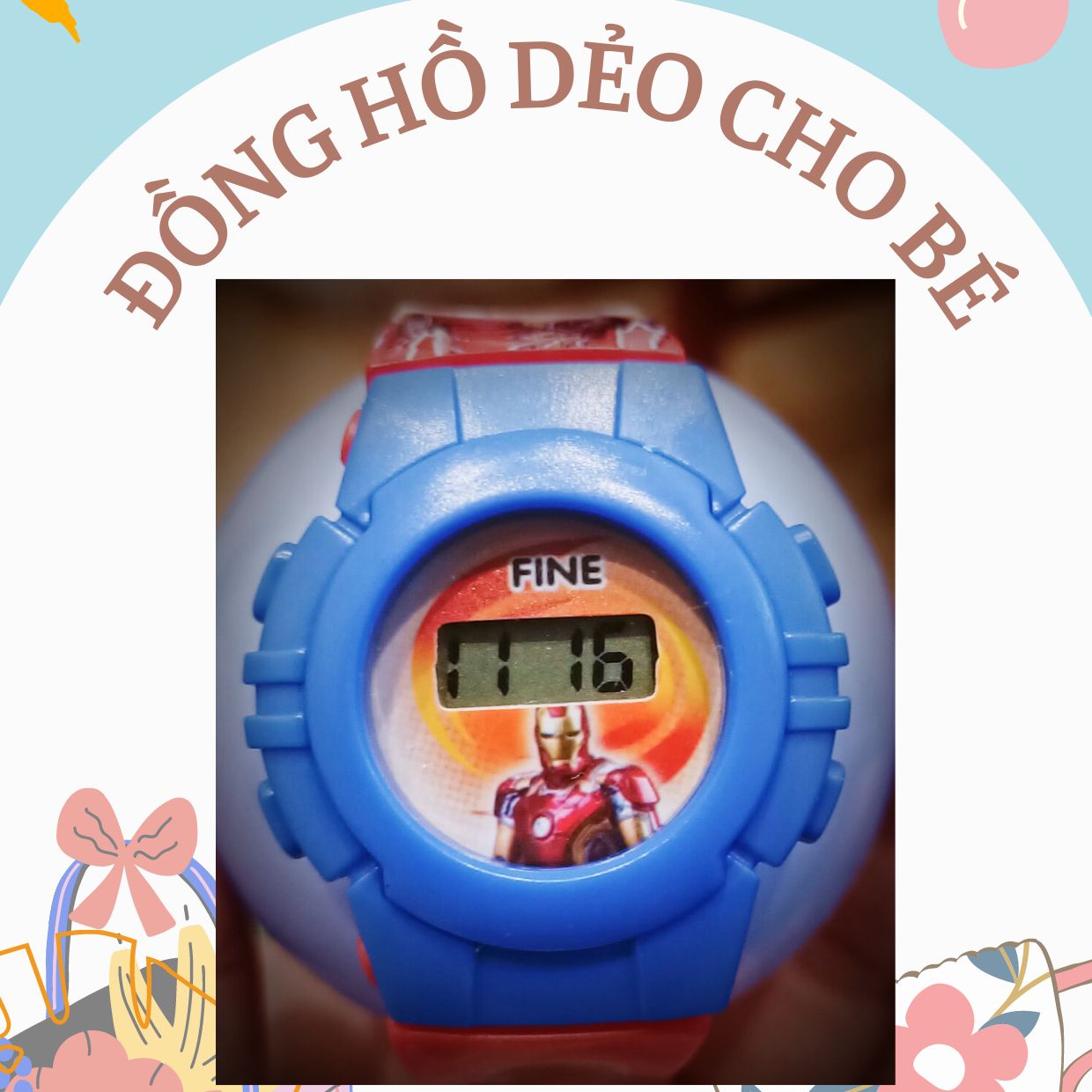 Đồng Hồ Cho Bé Trai Siêu Anh Hùng Cực Chất