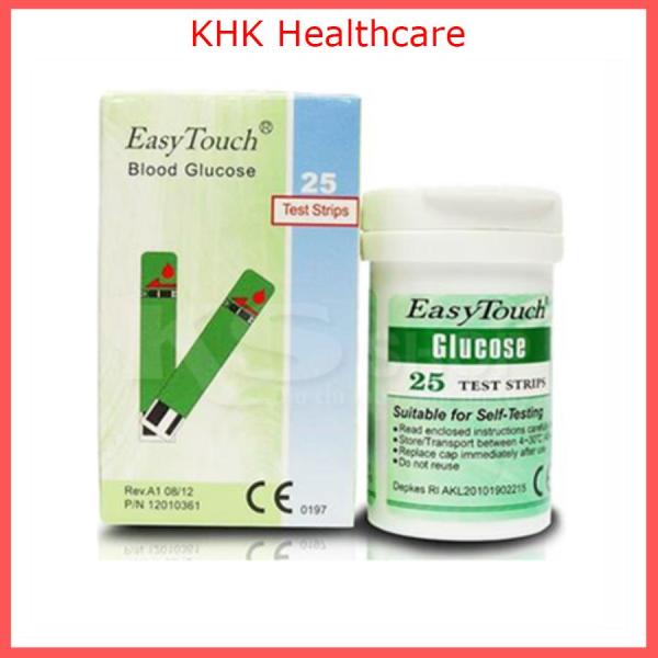 Que thử tiểu đường cho máy đo Easy Touch GCU ET322 (25 que) KHK Healthcare cao cấp