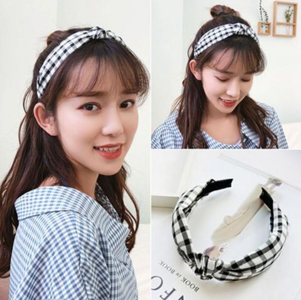 Cài tóc cài tóc nữ cài tóc băng đô caro