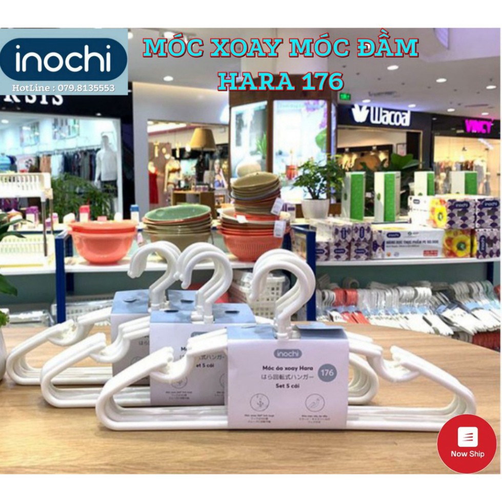 Móc Áo Xoay Hara 176 Inochi (Lốc 5 Cái)